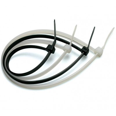 Reliable Electric Cable Ties (Black and White) 8 Inch and 12 Inch