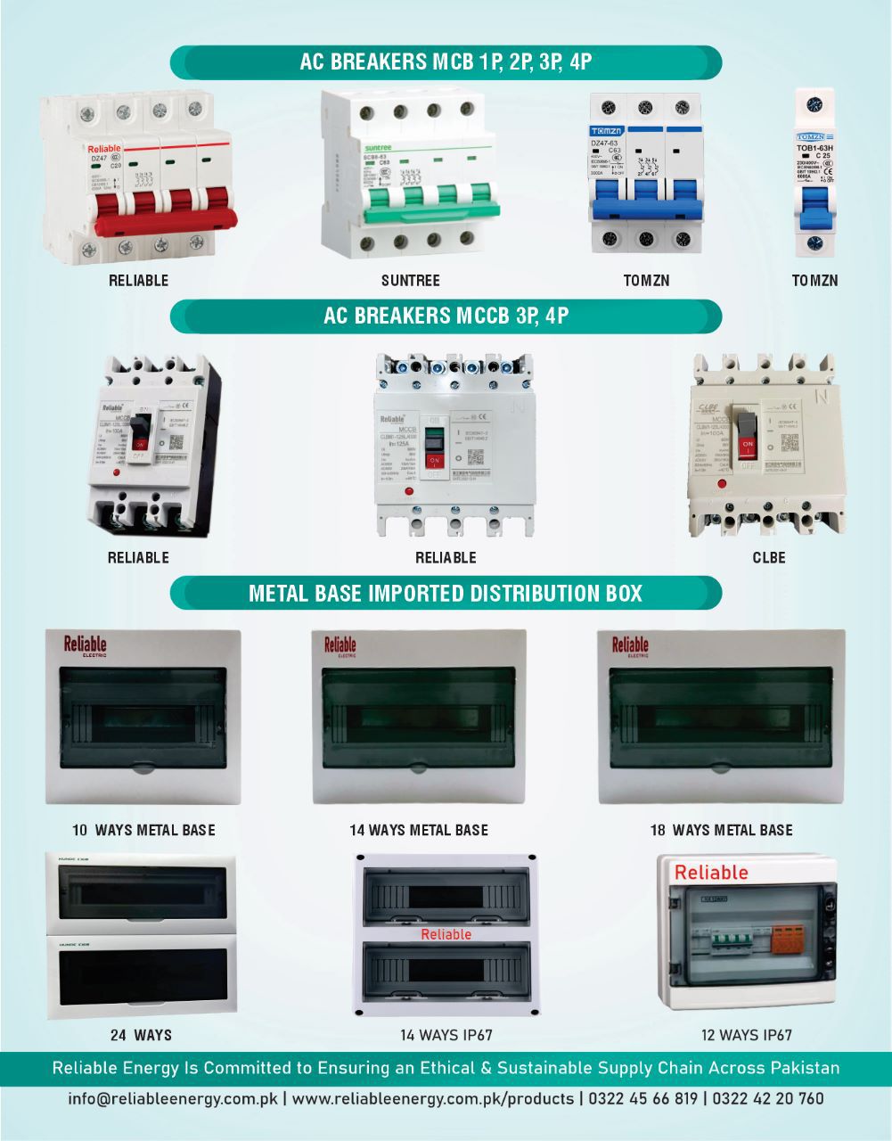 Reliable Electric Solar accessories brochure Page 7